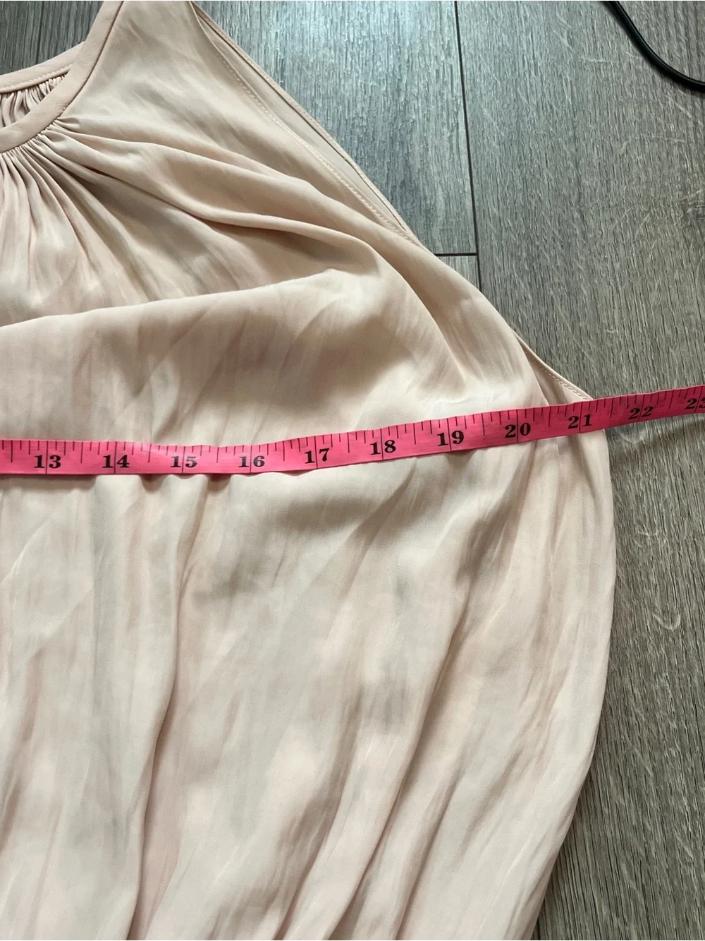 Ramy Brook Light Blush Smocked Waist Babydoll Dress Size Medium